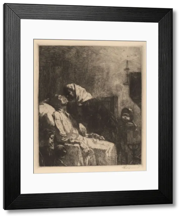 Framed Print : The End (La Fin de Tout), 1883. Creator: Paul Albert Besnard Framed Print : The End (La Fin de Tout), 1883. Creator: Paul Albert Besnard