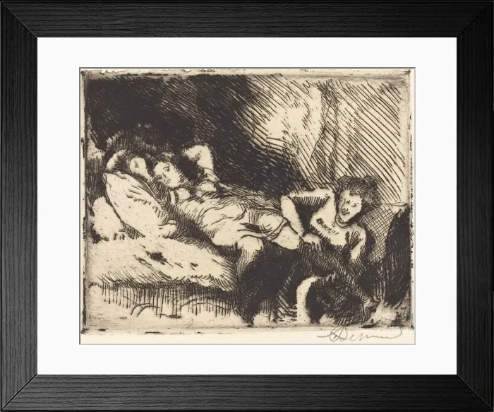 Framed Print : Going to Bed (Le coucher), 1913. Creator: Paul Albert Besnard Framed Print : Going to Bed (Le coucher), 1913. Creator: Paul Albert Besnard