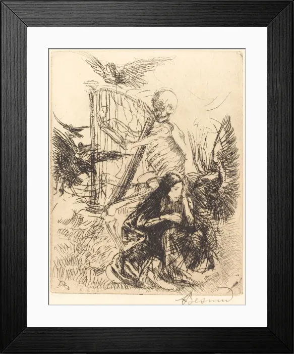 Framed Print : Musician (Musicienne), 1900. Creator: Paul Albert Besnard Framed Print : Musician (Musicienne), 1900. Creator: Paul Albert Besnard