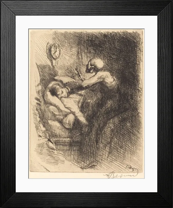 Framed Print : Punctual (Ponctuelle), 1900. Creator: Paul Albert Besnard Framed Print : Punctual (Ponctuelle), 1900. Creator: Paul Albert Besnard