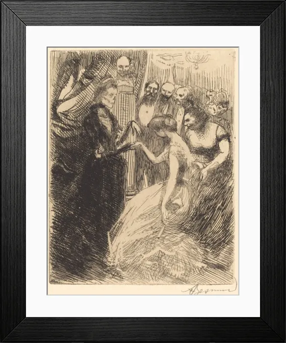 Framed Print : The Presentation (La presentation), 1900. Creator: Paul Albert Besnard Framed Print : The Presentation (La presentation), 1900. Creator: Paul Albert Besnard