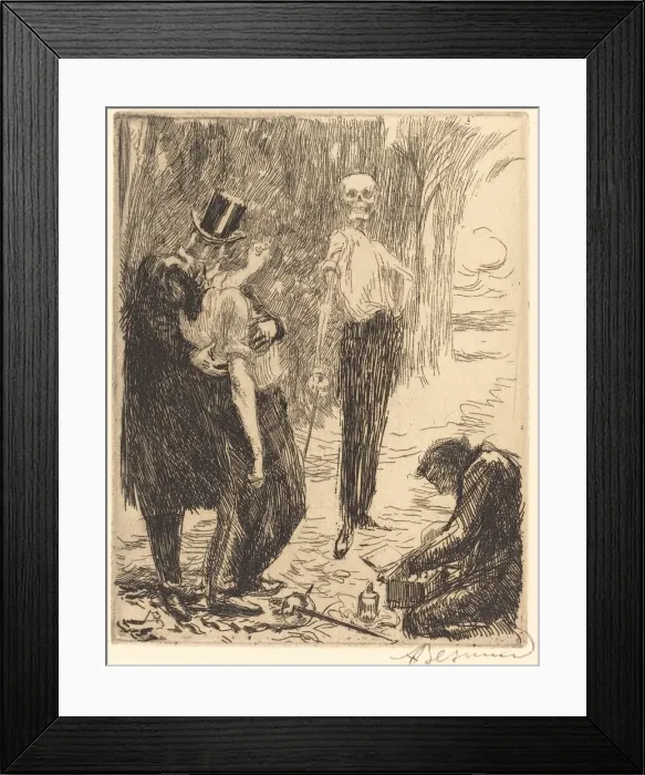 Framed Print : The Duel (Le duel), 1900. Creator: Paul Albert Besnard Framed Print : The Duel (Le duel), 1900. Creator: Paul Albert Besnard