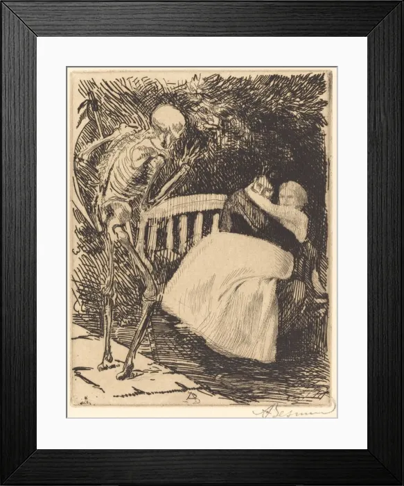 Framed Print : The Warning (L avertissement), 1900. Creator: Paul Albert Besnard Framed Print : The Warning (L avertissement), 1900. Creator: Paul Albert Besnard