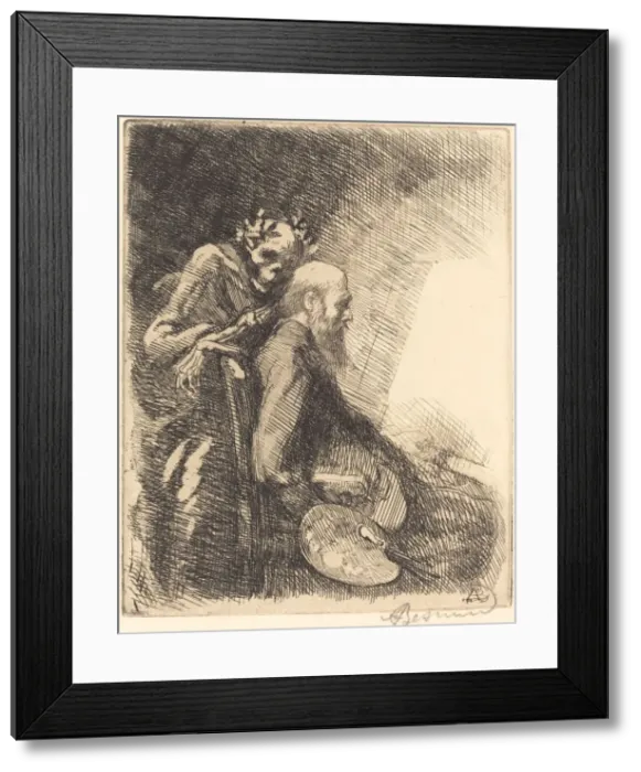 Framed Print : Too Demanding (Exigeante), 1900. Creator: Paul Albert Besnard Framed Print : Too Demanding (Exigeante), 1900. Creator: Paul Albert Besnard