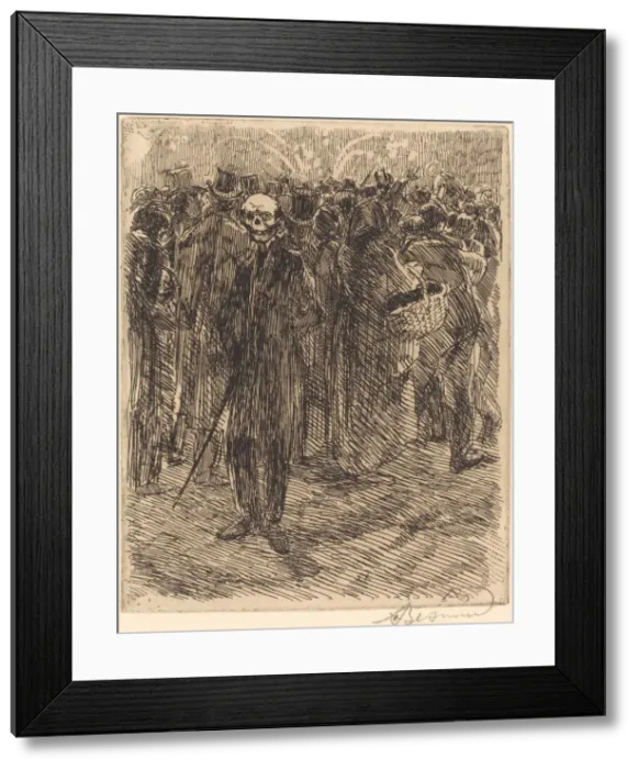 Framed Print : In the Crowd (Dans la foule), 1900. Creator: Paul Albert Besnard Framed Print : In the Crowd (Dans la foule), 1900. Creator: Paul Albert Besnard