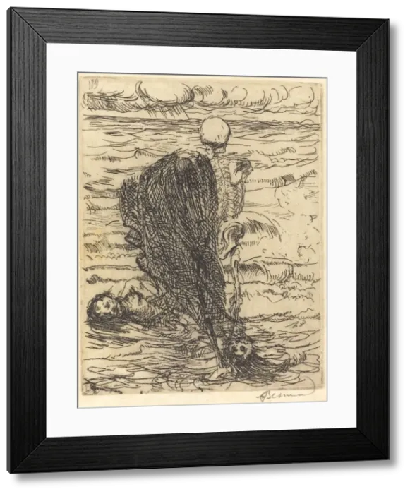 Framed Print : Cast of a Net (Le coup de filet), 1900. Creator: Paul Albert Besnard Framed Print : Cast of a Net (Le coup de filet), 1900. Creator: Paul Albert Besnard