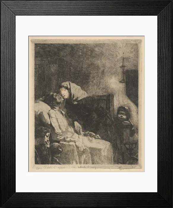 Framed Print : The End (La Fin de Tout), 1883. Creator: Paul Albert Besnard Framed Print : The End (La Fin de Tout), 1883. Creator: Paul Albert Besnard