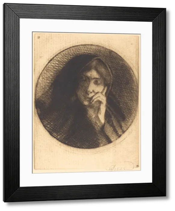 Framed Print : Madame Aman Jean, 1898. Creator: Paul Albert Besnard