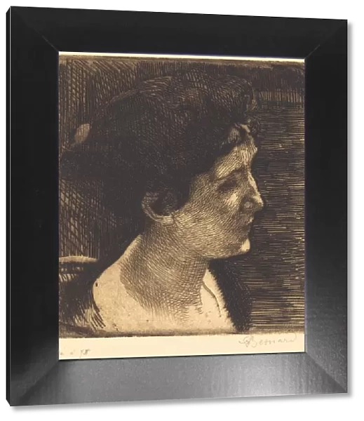 Woman in Full Profile (Grand profil de femme), 1892. Creator: Paul Albert Besnard