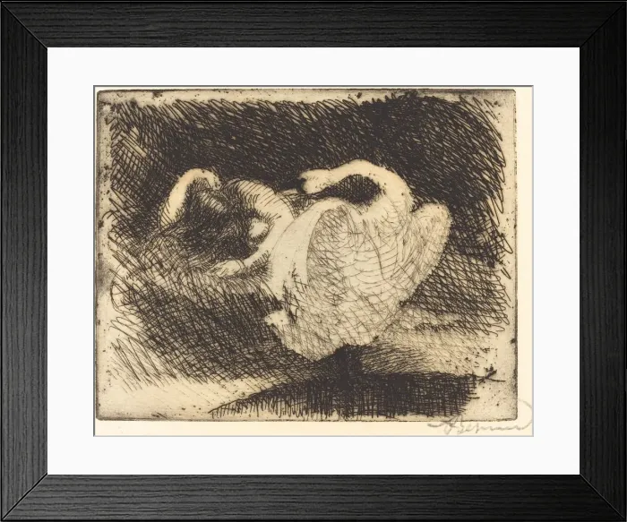 Framed Print : Leda Sleeping (Ledas endort), 1913. Creator: Paul Albert Besnard Framed Print : Leda Sleeping (Ledas endort), 1913. Creator: Paul Albert Besnard