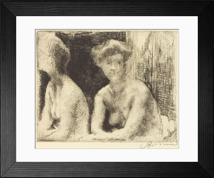 Framed Print : Nude Woman by a Looking Glass (Femme Nue Aupres d une Glace), 1889 Framed Print : Nude Woman by a Looking Glass (Femme Nue Aupres d une Glace), 1889