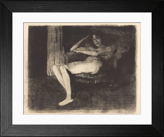 Framed Print : Intimate Fantasy (Feerie intime), 1901. Creator: Paul Albert Besnard Framed Print : Intimate Fantasy (Feerie intime), 1901. Creator: Paul Albert Besnard