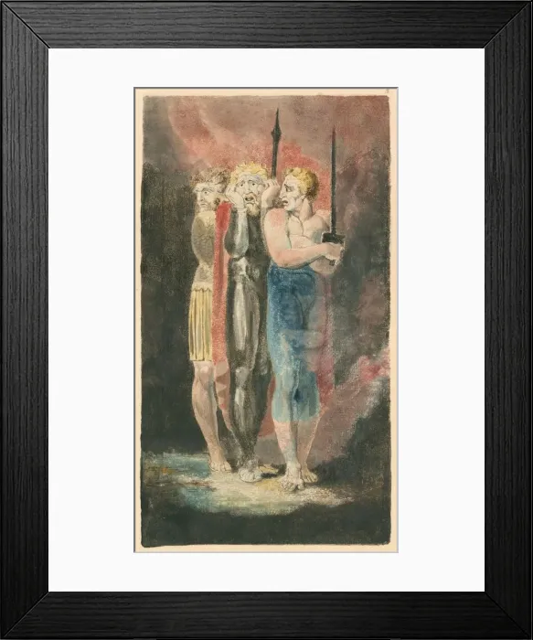 Framed Print : The Accusers of Theft, Adultery, Murder (War), c. 1794 / 1796. Creator: William Blake Framed Print : The Accusers of Theft, Adultery, Murder (War), c. 1794 / 1796. Creator: William Blake
