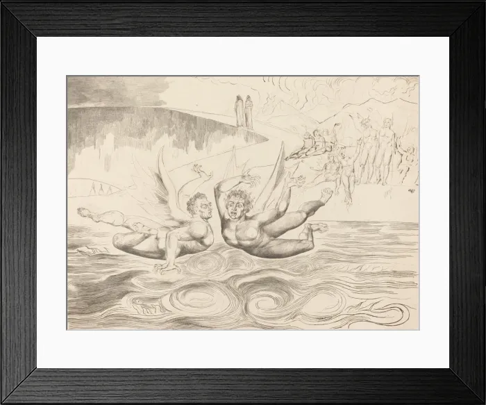 Framed Print : The Circle of the Corrupt Officials; the Devils Mauling Each Other, 1827 Framed Print : The Circle of the Corrupt Officials; the Devils Mauling Each Other, 1827