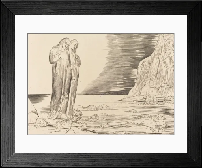 Framed Print : The Circle of the Traitors; Dantes Foot Striking Bocca degli Abbate, 1827 Framed Print : The Circle of the Traitors; Dantes Foot Striking Bocca degli Abbate, 1827