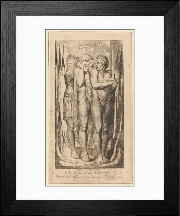 Framed Print : War (The Accusers of Theft, Adultery, Murder), c. 1803 / 1810. Creator: William Blake Framed Print : War (The Accusers of Theft, Adultery, Murder), c. 1803 / 1810. Creator: William Blake