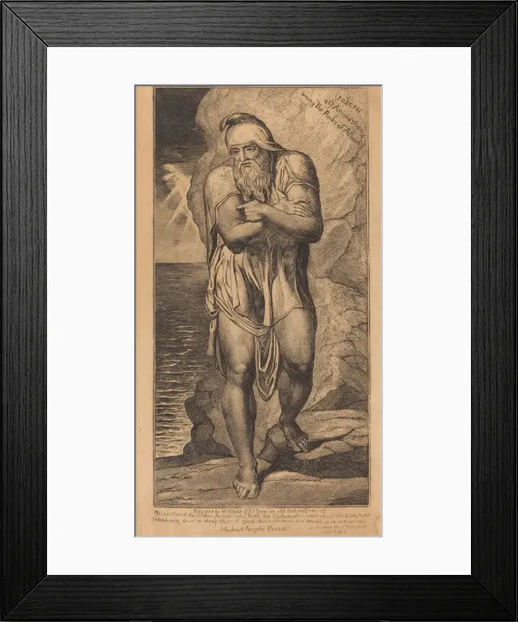 Framed Print : Joseph of Arimathea Among the Rocks of Albion, c. 1803 / 1810. Creator: William Blake Framed Print : Joseph of Arimathea Among the Rocks of Albion, c. 1803 / 1810. Creator: William Blake