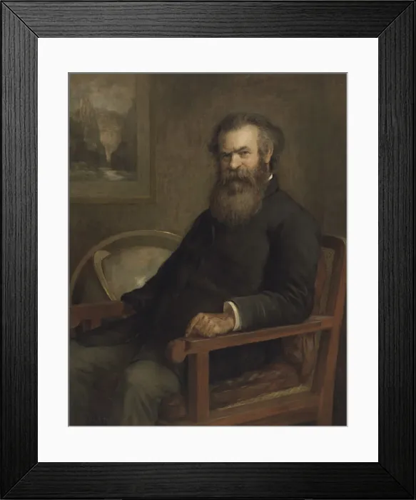 Framed Print : John Wesley Powell, 1889. Creator: Edmund Clarence Messer Framed Print : John Wesley Powell, 1889. Creator: Edmund Clarence Messer