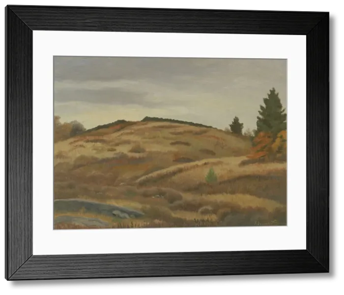 Framed Print : Autumn Fields, (ca. 1926-1934?). Creator: Edward Bruce Framed Print : Autumn Fields, (ca. 1926-1934?). Creator: Edward Bruce