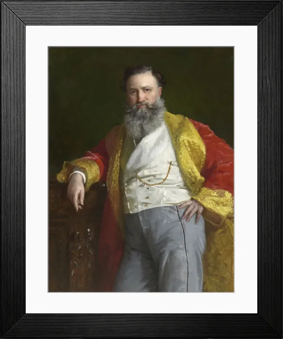 Framed Print : Isaac Merrit Singer, 1869. Creator: Edward Harrison May Framed Print : Isaac Merrit Singer, 1869. Creator: Edward Harrison May