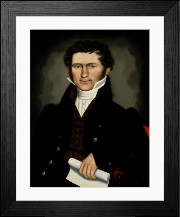 Framed Print : Gentleman of Squire Williams House, ca. 1829. Creator: Erastus Salisbury Field Framed Print : Gentleman of Squire Williams House, ca. 1829. Creator: Erastus Salisbury Field