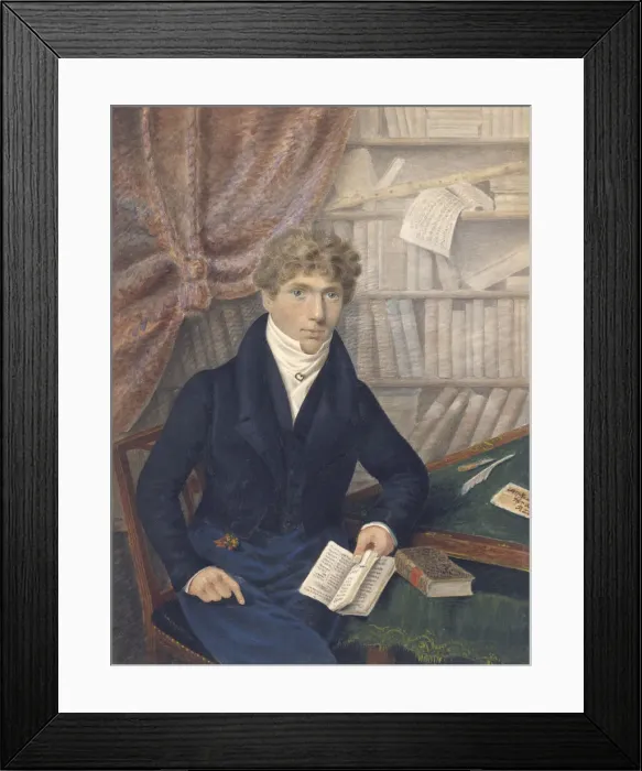 Framed Print : Rev. George Heaton, M. A. 1824-1825. Creator: Edward Heaton Framed Print : Rev. George Heaton, M. A. 1824-1825. Creator: Edward Heaton
