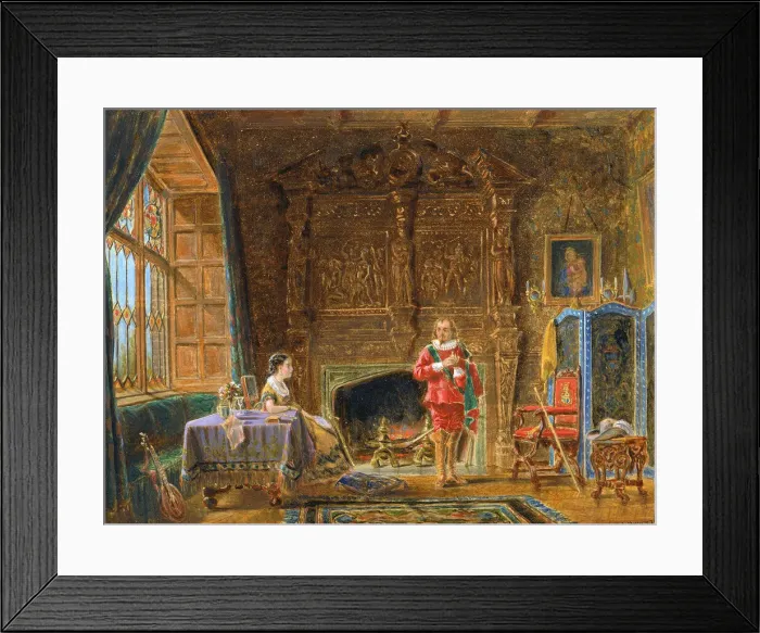 Framed Print : Interior, 1870. Creator: Edward Lamson Henry Framed Print : Interior, 1870. Creator: Edward Lamson Henry