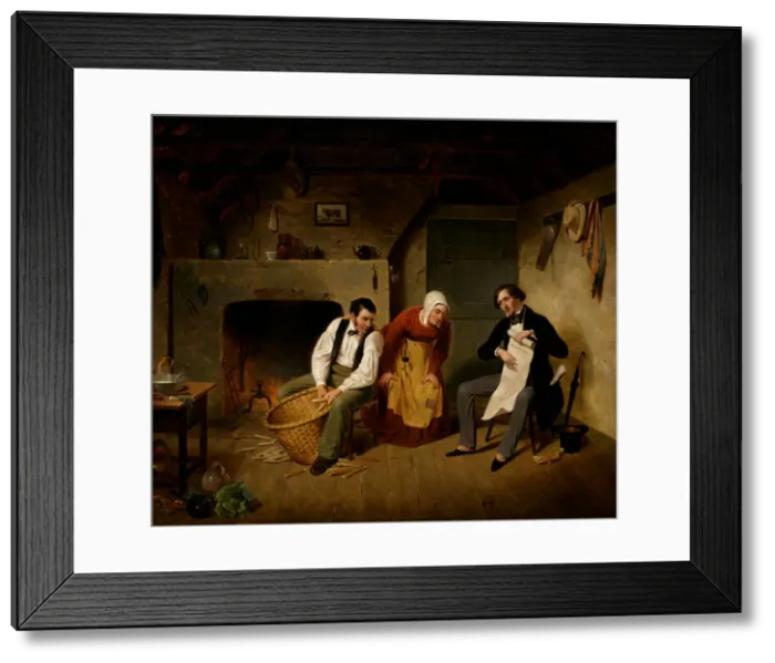 Framed Print : The Speculator, 1852. Creator: Francis William Edmonds Framed Print : The Speculator, 1852. Creator: Francis William Edmonds