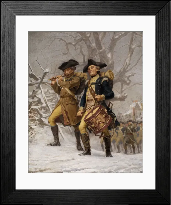 Framed Print : The Continentals, 1875. Creator: Francis Blackwell Mayer Framed Print : The Continentals, 1875. Creator: Francis Blackwell Mayer