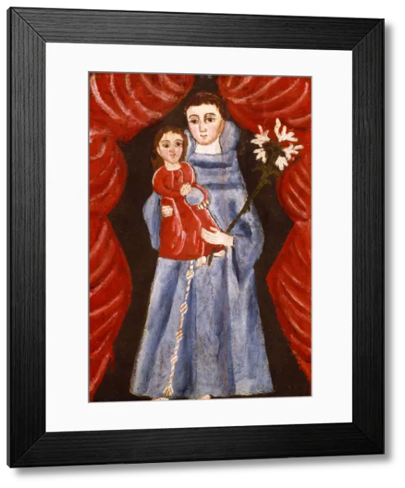Framed Print : Saint Anthony of Padua, late 18th century. Creator: Eighteenth-Century Novice Framed Print : Saint Anthony of Padua, late 18th century. Creator: Eighteenth-Century Novice