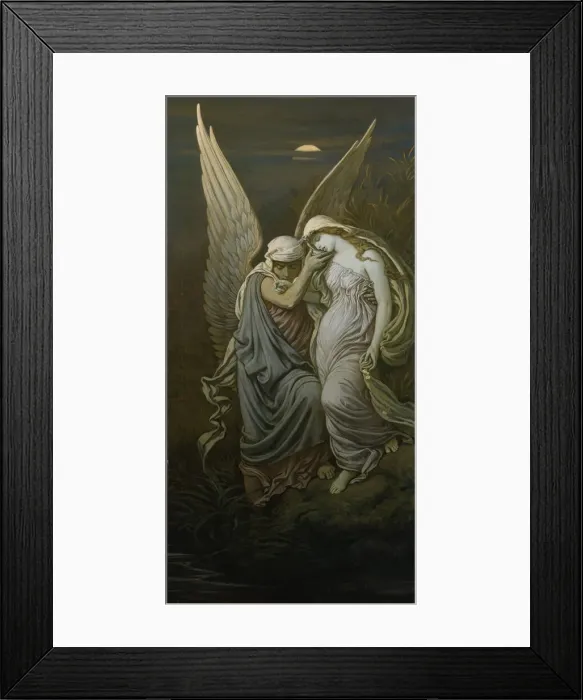 Framed Print : The Cup of Death, 1885 and 1911. Creator: Elihu Vedder Framed Print : The Cup of Death, 1885 and 1911. Creator: Elihu Vedder