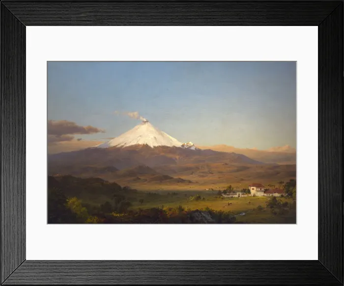 Framed Print : Cotopaxi, 1855. Creator: Frederic Edwin Church Framed Print : Cotopaxi, 1855. Creator: Frederic Edwin Church