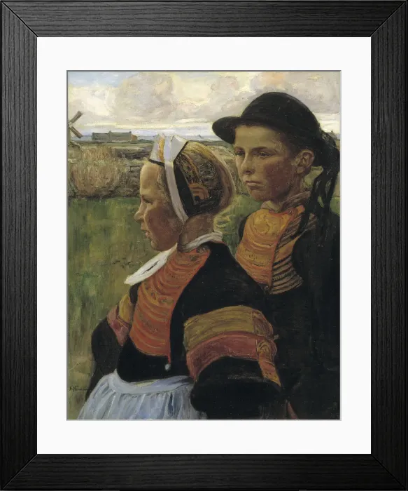 Framed Print : Le frere et la soeur, Penmarc h, ca. 1901. Creator: Elizabeth Nourse Framed Print : Le frere et la soeur, Penmarc h, ca. 1901. Creator: Elizabeth Nourse