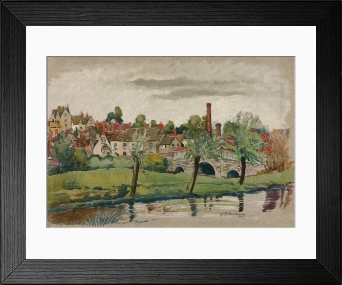 Framed Print : Malmesbury, 1922. Creator: Esther Blaikie MacKinnon Framed Print : Malmesbury, 1922. Creator: Esther Blaikie MacKinnon