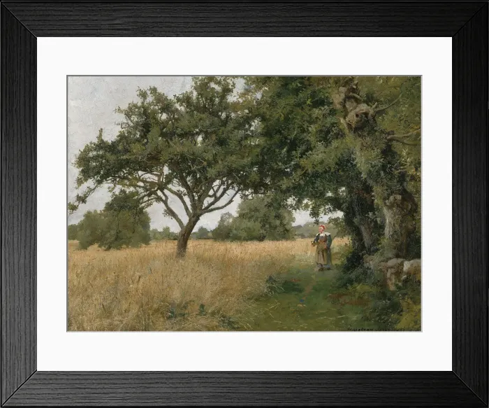 Framed Print : Brittany Landscape, 1877. Creator: Hugh Bolton Jones