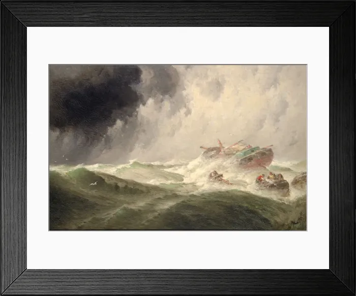 Framed Print : The Wreck, 1901. Creator: Harrington Fitzgerald Framed Print : The Wreck, 1901. Creator: Harrington Fitzgerald