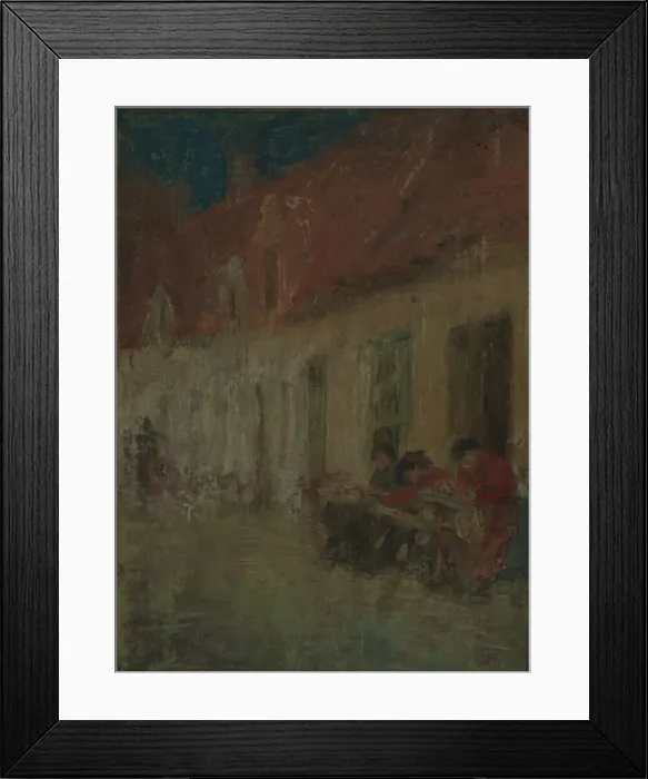 Framed Print : Lace Makers, Bruges, 1912. Creator: Harriet Blackstone Framed Print : Lace Makers, Bruges, 1912. Creator: Harriet Blackstone