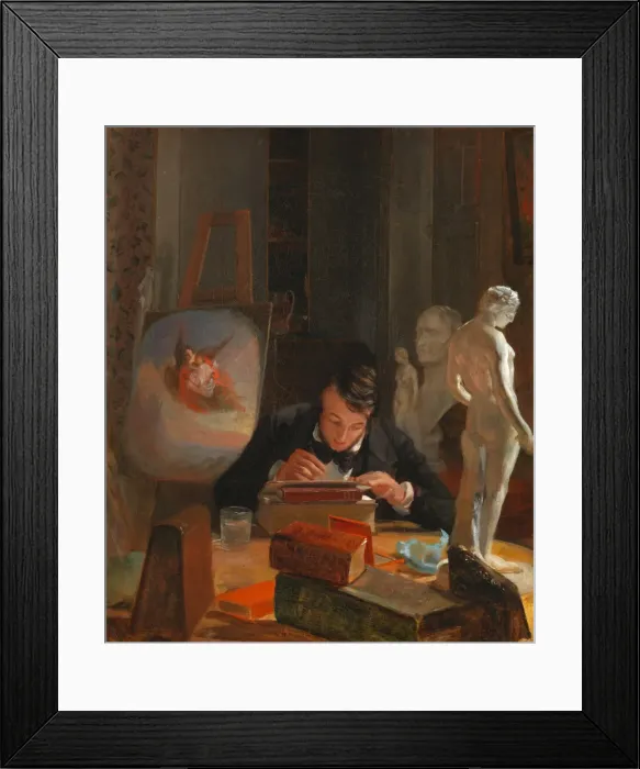 Framed Print : Portrait of Godfrey Frankenstein, ca. 1840. Creator: John Frankenstein Framed Print : Portrait of Godfrey Frankenstein, ca. 1840. Creator: John Frankenstein