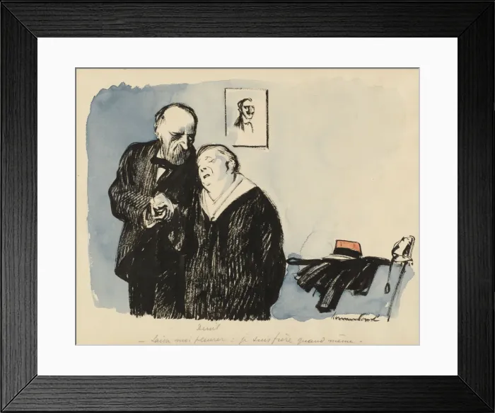 Framed Print : Mourning, c1920s. Creator: Rene Georges Hermann-Paul Framed Print : Mourning, c1920s. Creator: Rene Georges Hermann-Paul
