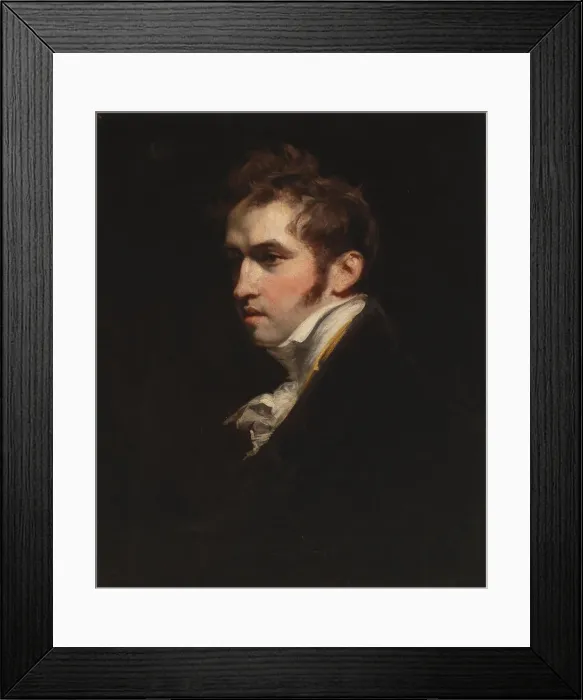 Framed Print : Portrait of a Man, early 19th century. Creator: John Jackson Framed Print : Portrait of a Man, early 19th century. Creator: John Jackson