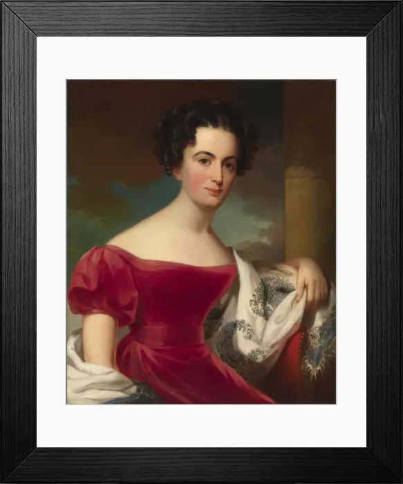 Framed Print : Jane Evans Tevis, 1827. Creator: Jacob Eichholtz Framed Print : Jane Evans Tevis, 1827. Creator: Jacob Eichholtz