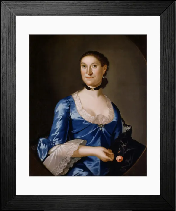 Framed Print : Mrs. Richard Brown, ca. 1760. Creator: Johan Hesselius