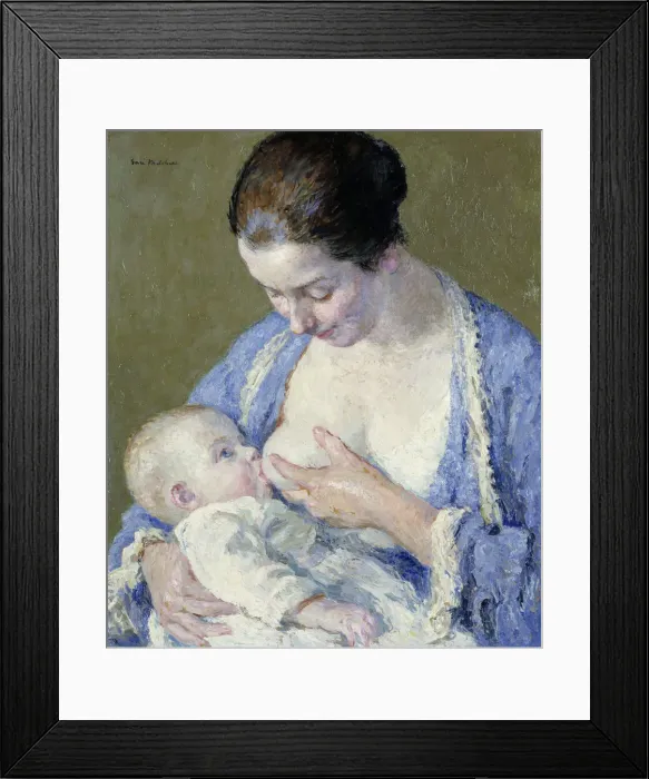 Framed Print : Mother and Child, ca. 1920. Creator: Gari Melchers Framed Print : Mother and Child, ca. 1920. Creator: Gari Melchers