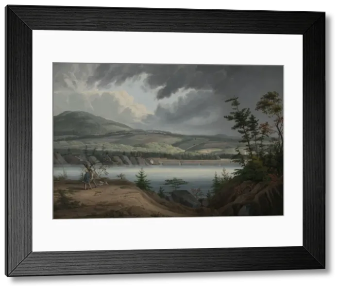 Framed Print : View of Cohoes, ca. 1820. Creator: John William Hill Framed Print : View of Cohoes, ca. 1820. Creator: John William Hill