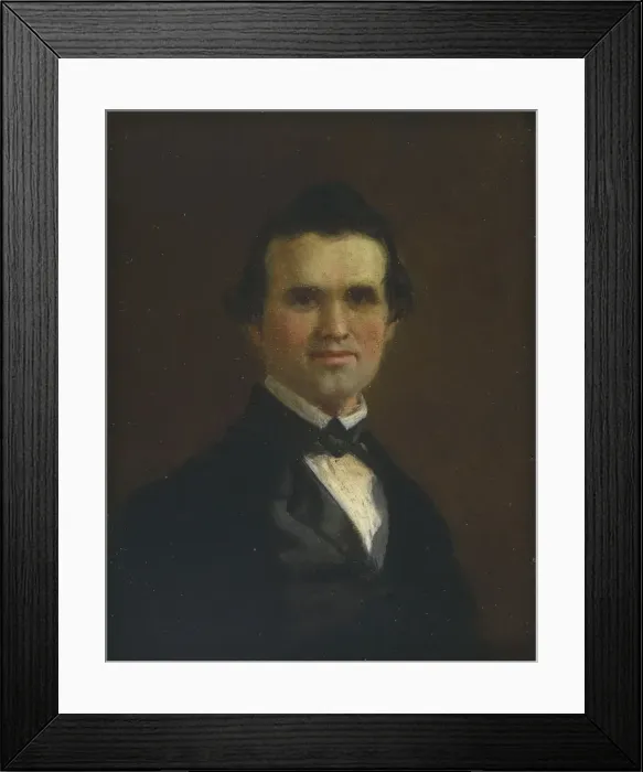 Framed Print : George Caleb Bingham Self-Portrait, c. 1849-1850. Creator: George Caleb Bingham Framed Print : George Caleb Bingham Self-Portrait, c. 1849-1850. Creator: George Caleb Bingham