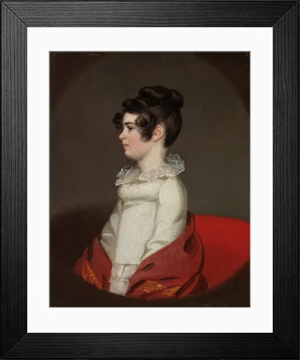 Framed Print : Portrait of a Woman, ca. 1809. Creator: Jacob Eichholtz Framed Print : Portrait of a Woman, ca. 1809. Creator: Jacob Eichholtz