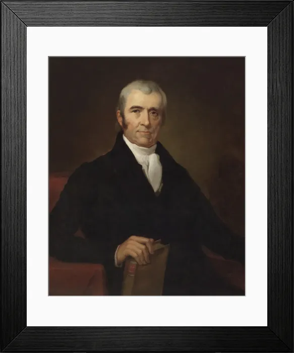 Framed Print : John Marshall, after 1831. Creator: James Reid Lambdin Framed Print : John Marshall, after 1831. Creator: James Reid Lambdin
