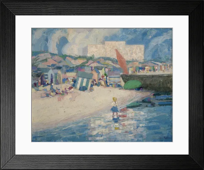Framed Print : Low Tide (recto of 1929. 6. 79B), ca. 1925-1929. Creator: John Noble Framed Print : Low Tide (recto of 1929. 6. 79B), ca. 1925-1929. Creator: John Noble