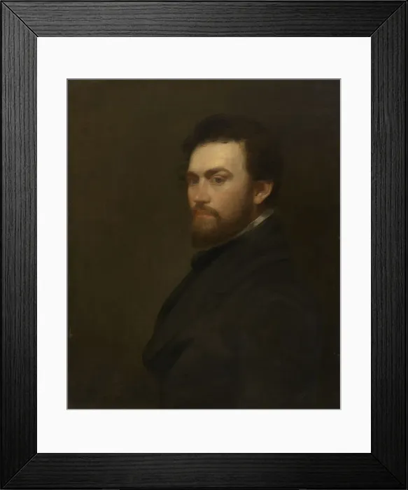 Framed Print : George Fuller Self-Portrait, before 1860. Creator: George Fuller Framed Print : George Fuller Self-Portrait, before 1860. Creator: George Fuller