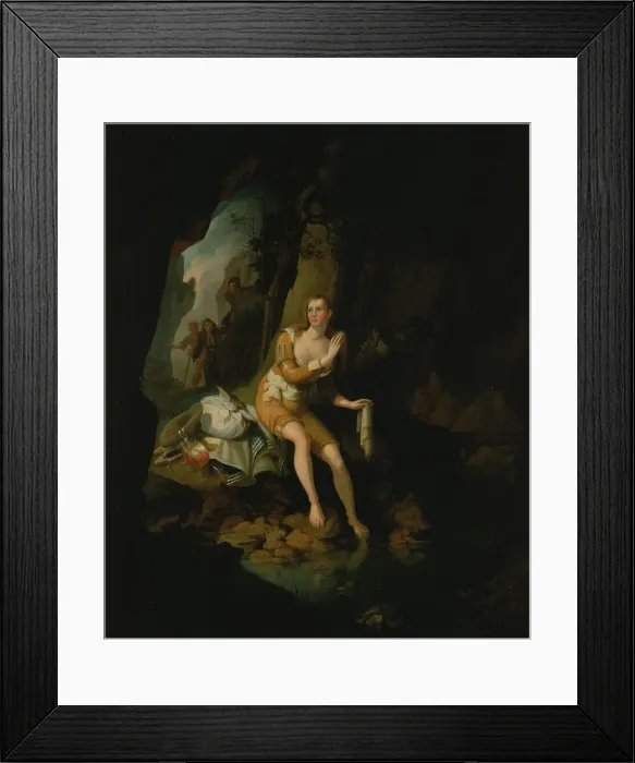 Framed Print : (Scene from Don Quixote), 1816. Creator: John Ritto Penniman Framed Print : (Scene from Don Quixote), 1816. Creator: John Ritto Penniman
